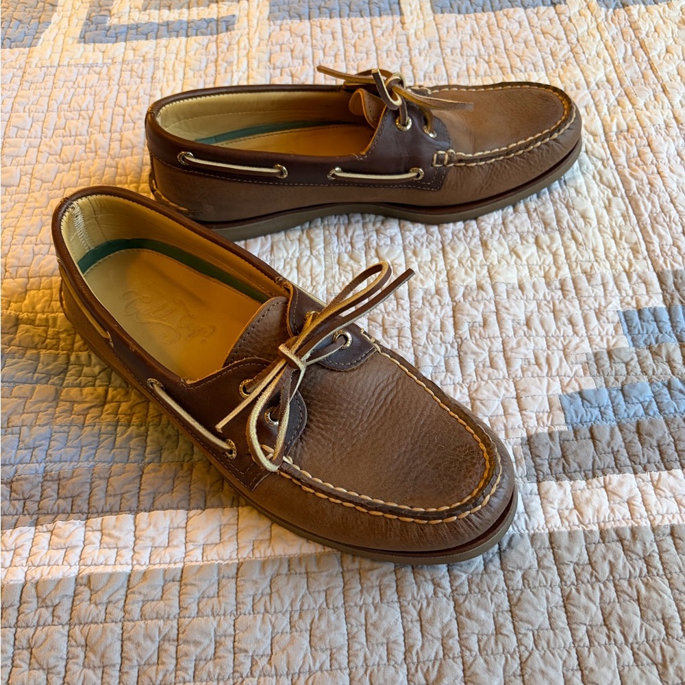 Sperry Dark Brown Leather Boat Shoes